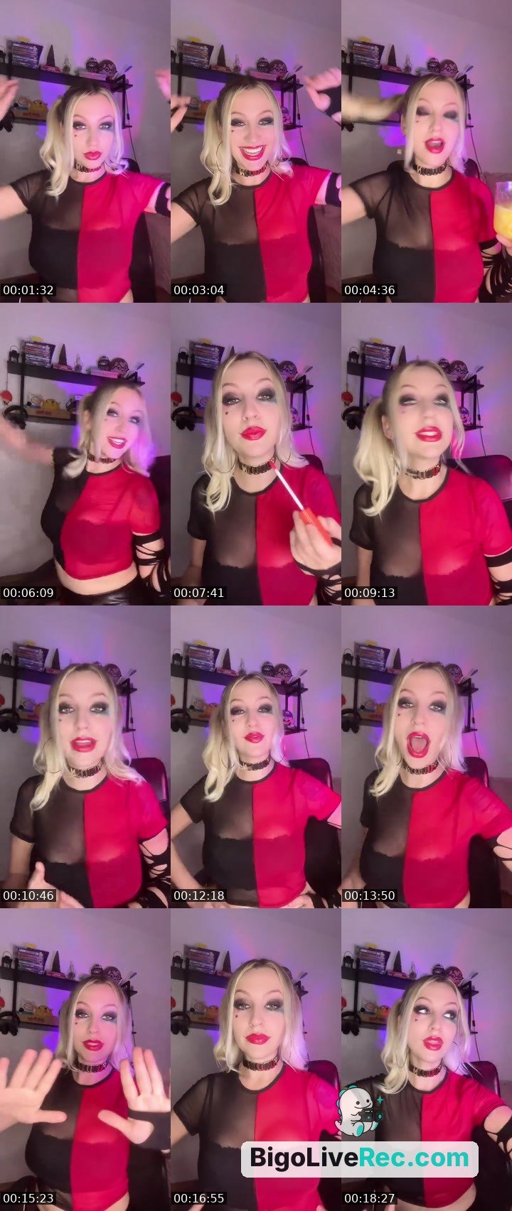 Bigo live: #Beauty Arlequina 🖤 by @Dominicnicnic